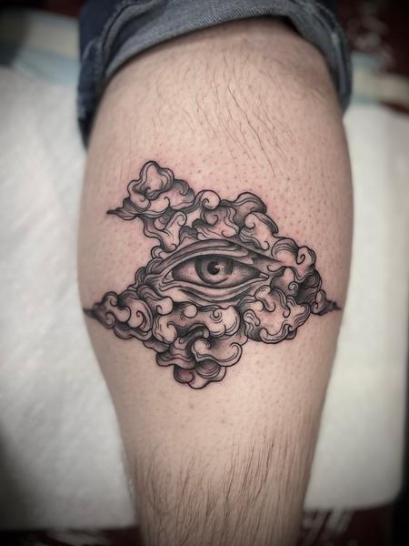 tattoos/ - Cloud with eye - 145856